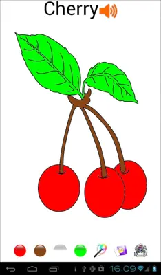 Kids Coloring and Learn Fruit android App screenshot 0