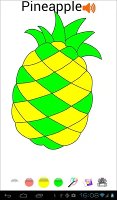 Kids Coloring and Learn Fruit android App screenshot 1